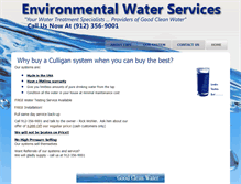 Tablet Screenshot of goodcleanwater.com